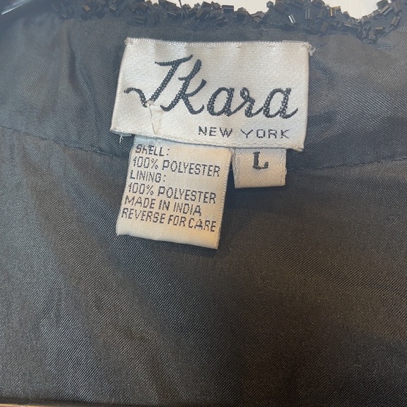 JKara New York Black Beaded Jacket/Top Size L - Picture 9 of 11